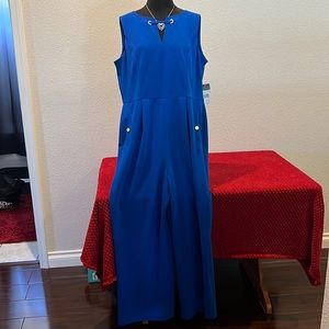 Blue jumpsuit